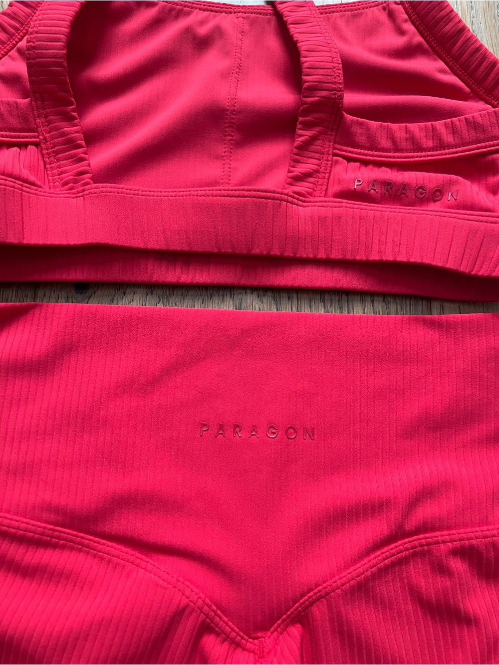 PARAGON Hot Pink Ribbed Active Set - Picture 3 of 5
